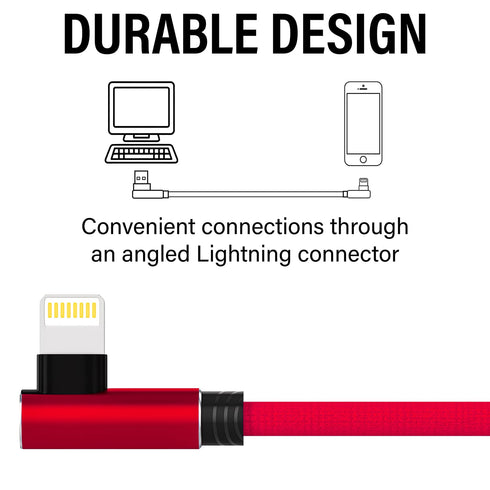 iPhone Lightning Charger, 3 Pack 10 Ft Red Apple MFi Certified Cable Nylon Braided Cable Fast Charging Cord Compatible with iPhone 14 13 12 11 Pro...