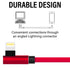 iPhone Lightning Charger, 3 Pack 10 Ft Red Apple MFi Certified Cable Nylon Braided Cable Fast Charging Cord Compatible with iPhone 14 13 12 11 Pro...