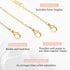 9Pcs Anklet Extender, Mabor Removable Necklace for Women Necklace Extenders Stainless Steel Jewelry Chain Extenders for Bracelet Necklace(Gold/Sil...