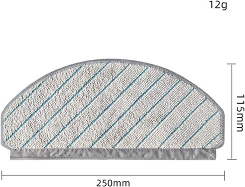 10 Pack Replacement Mop Cloth Pads for ECOVACS DEEBOT OZMO T10/T10 Plus Robot Vacuum Cleaner Accessories (5 Microfiber Washable Cloth + 5 Disposab...