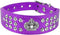 Rhinestone Dog Collar, Crown Rhinestone Diamante Jewelry Crystal Adjustable PU Leather Pet Dog Cat Puppy Collar (S:8-10.5", Purple)...