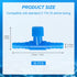 30 Pack Aquarium Air Control Valves for Fish Tank 3/16" ID Air Tube Blue Single Way T Shape Control Valve Plastic Aquarium Hose Connector for Home...