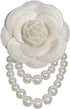 Vintage Camellia Pearl Tassel Brooches Bracelet Bohemian Pearl Safety Pins Bracelets Flower Hairpin Headpieces Shawl Pins Dainty Elegant Lapel Pin...