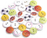 100 Pieces 3/4inch Ball Sports Painting Round Wood Buttons Football Baseball Soccer Volleyball Tennis 2 Holes Sewing Wooden Flatback Buttons for K...