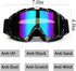 Motorcycle Goggles for Dirt Bike, Motocross, ATV, Off Road, Ski - Fit Over Glasses for Men, Women, Youth, Adult - Black White...