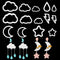 Kajaia 14 Pcs Polymer Clay Cutters Set, Cloud Moon Star Crescent Clay Earring Cutters Rain Drop Lightning DIY Clay Jewelry Making Supplies for Beg...