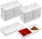 16 PCS sauce dish,Wet & Dry Double Layer Dipping Bowl, Large Capacity Sauce Dipping Cup for Restaurant Kitchen Dining Room (White)...