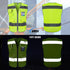 TCCFCCT High Visibility Vest 9 Pockets Hi Vis Reflective Safety Vest for Men Women, Construction Vest with Reflective Strips, Meets ANSI/ISEA Stan...