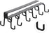 Cups Storage Hooks, Kitchen Utensil Hanging with 6 Hooks, Cup Holder Hanger Hook Rack Holder Under Cabinet Closet without Drilling(Black)...