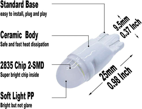 Ice Blue LED Light Kit for Ford F-150 250 350 Mustang Taurus Chevy Silverado Avalanche Impala Tahoe Trailblazer Dodge Ram Charger GMC Sierra Yukon...