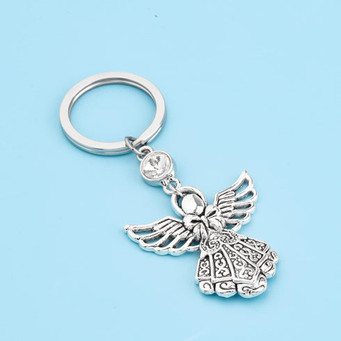FUSTMW Angel Keychain Guardian Angel Gifts Faith Gifts Prayer gifts Blessing Gifts Guardian Angel Charm Key Chain Gifts...