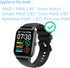 Compatible for Nerunsa P66D 1.85" Smart Watch Screen Protector (6 Pack) Compatible for Poounur P66E Smartwatch Flexible Full Coverage Clear TPU Fi...