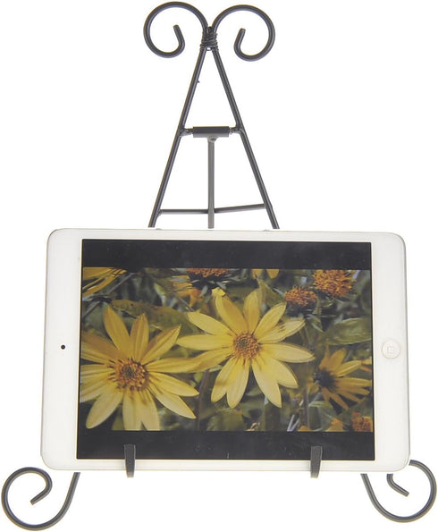 PowerTRC 12" Iron Display Stand for Holding Pictures, Books, Plates, Art, and More...