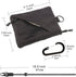 Lanyard Slim Minimalist Wallet for Men Women with RFID Blocking protector Wallets travel security Card Holder for Water-resistant Keychain Purse(B...