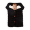 Newborn Baby Swaddle Blanket, Baby Kids Toddler Knit Soft Warm Fleece Blanket Swaddle Sleeping Bag Stroller Unisex Wrap for Boys Girls (Black)...