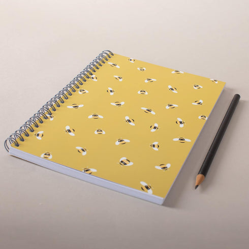 Fringe Studio "BEES 5.625" x 8.75" SLIM PAPERBACK SPIRAL JOURNAL - 120 PAGES (931037)...