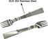 Maydahui 2PCS Folding Spoon and Fork SUS 18/10?304?Stainless Steel Spork Portable Camping Cutlery Multi-Functional Foldable Fruit Forks for Outdoo...