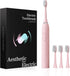 Electric Toothbrush for Adults, USB Rechargeable Sonic Toothbrush with 5 Modes, Fast Charge for 120 Days, 3-Head Electric Toothbrush for Gum Care ...