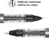 M&G 8 Pcs Fine Point Pen Liquid Rollerball Pens, 0.5mm Black Ink Pens Ultra Fine Point Pens Smooth Writing for Note Taking, Office School Supplies...