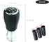5 Speed Shift Knob Leather Shifter Lever Gear Stick Transmissions Fit Most Manual Cars Truck SUV Vehicles (Black)...