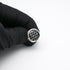Round Black Cufflinks with Floral Patterns for Men Lady In Gift Case Classic Silver Tone Men's Cufflinks Jewelry Set for Wedding Anniversary Busin...
