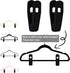 Black Velvet Hangers Clips 20 PCS, Non-Slip Velvet Clips for Suit Pant Skirt Hanger, Strong Finger Clips Perfect for Thin Flocking Hangers...