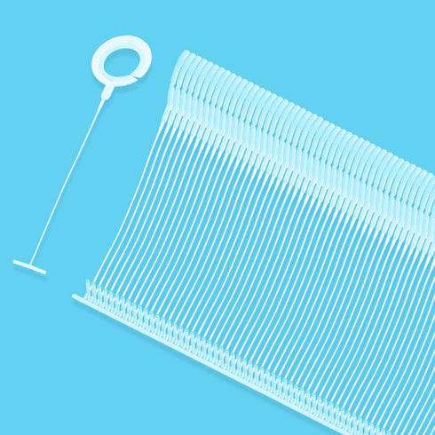 1000 Pcs Plastic J Hook Tag Fasteners Tagging Gun Fasteners Garment Tag Attacher Standard Label Attachments Clothing Hanging Barbs for Retail Stor...