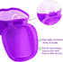 Colorful Denture Bath Case with Brush, Denture Cup Soaking Holder False Teeth Container Mouth Guard Storage Case Cleaning with Lid Waterproof - Pu...