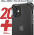 BALLISTIC Raptor S Series Designed for iPhone 12 Case with B-Labs Corners Against Drops, Protective case for iPhone 12 Pro, 6.1 inch - Tint Black...