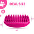 Pet Bath Massage Brush - Premium Cat and Dog Bath Brush Scrubber with Removable Cover - Soft Bristle Silicone Dog Brush for Short & Long Haired Pe...