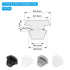PATIKIL 5mm Diameter Silicone Round Snap, 30 Pcs in Type Locking Furniture Hole Plug Button Protective Cover Cap Head Fit for 2.5-5mm Hole for Sea...