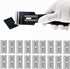 Razor Blades Metal Scraper Tool Glass Scraper Stove Top Long Handheld Scraper Window Ceramic Scraper with 20 PCS Single Edge Replacement Scraper B...