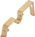 Ycolnaefllr Set of 3 Golden Double Rod Holders Double Curtain Rod Brackets Heavy Duty Double Curtain Rod Hanging Brackets for 1 and 0.7 -Inch Rod...