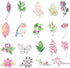Water Bottle Stickers, Cute Flower Stickers for Laptop Tablet Phone Skateboard Travel Case, Waterproof Stickers for Adults Teens Kids (Flower Stic...