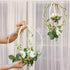 12pcs Wooden Bamboo Floral Hoop Wreath Macrame Craft Dream Catcher Hoops Rings for DIY Weddding Wreath Decor, Macrame Dreamcatcher, Wall Hanging C...