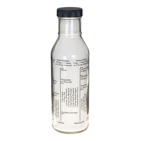 Kolder Salad Dressing Mixer Bottle with 8 Classic Recipes, Glass, 13-Ounce Capacity...