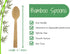 Bamboo Disposable & Compostable Spoons | Biodegradable | 6.7" Eco-Friendly Utensils | 100 Pack...