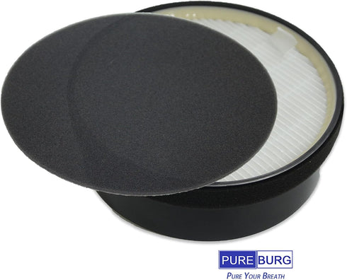 PUREBURG Replacement Filter Compatible with GENIANI G-2000-FL & TCL CISNO iHome KJ65F-A1 KJ65F-A2 Air Purifiers,2-Pack H13 HEPA Activated Carbon P...
