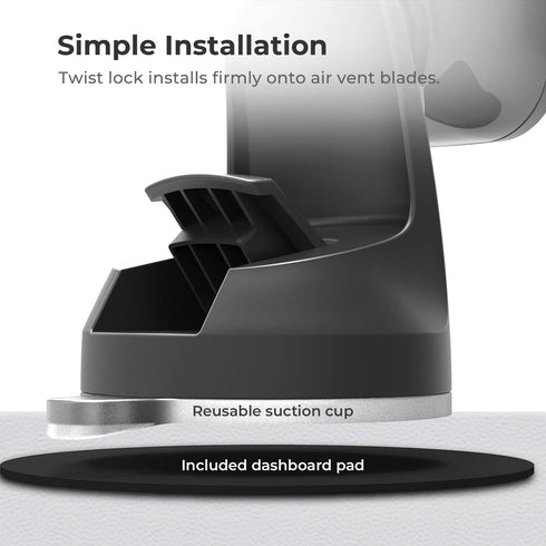 iOttie iTap 2 Magnetic Dashboard Car Mount Holder || Cradle for Samsung Galaxy S22, Google Pixel 7, Motorola Moto G, OnePlus 10, Sony Xperia & Oth...