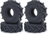 RCHUBAM 4PCS 1.0" Micro Crawler Tires Rubber Mud Tires for 1/18 TRX4M 1/24 Axial SCX24 90081 AXI00001 AXI00002 AXI00005 AXI00006 RC Crawler Car (6...