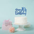 Royal Blue Glitter Happy 10th Birthday Cake Topper - 10 Sign Cake Topper - Cheers to 10 Years Party Supplies - 10th Birthday Party Decorations...