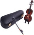 1:12 Mini Violin Miniature Musical Instruments Tiny Violin with Stand Bow Case Miniature Violin for Dollhouse Decoration...