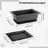 Bonsai Pot 6.5 Inches, 6 Packs Rectangle Bonzai Training Pots with Drainage Trays, Plastic Flower Pot Humidity Trays, Square Potted Planter Pot fo...