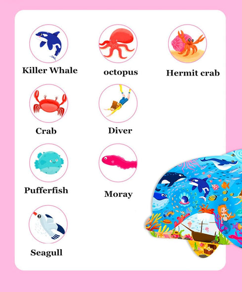 Puzzles for Kids Ages 4-6,8-10 and Up 108 Pieces Dolphin Shaped Jigsaw Puzzle Educational Toys Gift for Boys Girl Age 4 5 6 8 Birthday Party Favor...