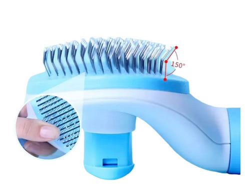 Pet Hair Grooming Brush | Pet Grooming Comb (Pink)...