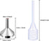 10 Pack Small Metal Funnels with 2 Pack Mini Pipette for Filling Small Mini Bottles or Containers, Atomizers, Perfume, Liquid (Silver)...