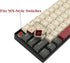 Happy Balls PBT Doubleshot Keycaps Cherry Profile Key Caps US-ANSI Layout for 61/68/75/81/84/87/98/104/108 MX Switches Mechanical Keyboards(Beige ...