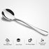 Hiware 12-Piece Soup Spoons, Round Stainless Steel Bouillon Spoons...
