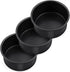 P&P CHEF 4 Inch Mini Cake Pan Set of 3, Non-Stick Round Baking Cake Pans Tins for Small Tier Smash Cakes, Non-Toxic & Solid, Stainless Steel Core ...