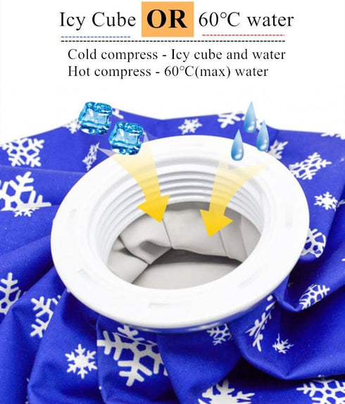 Ice Pack for Fast Pain Relief - 2 Pack Reusable Hot Cold Bag, Versatile Therapy for Injuries, Headaches, and More...